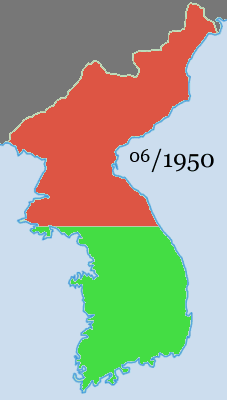 朝鮮戦争の経過の画像