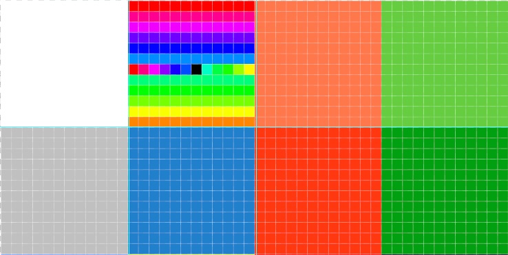 中央だけ黒色に設定した画像